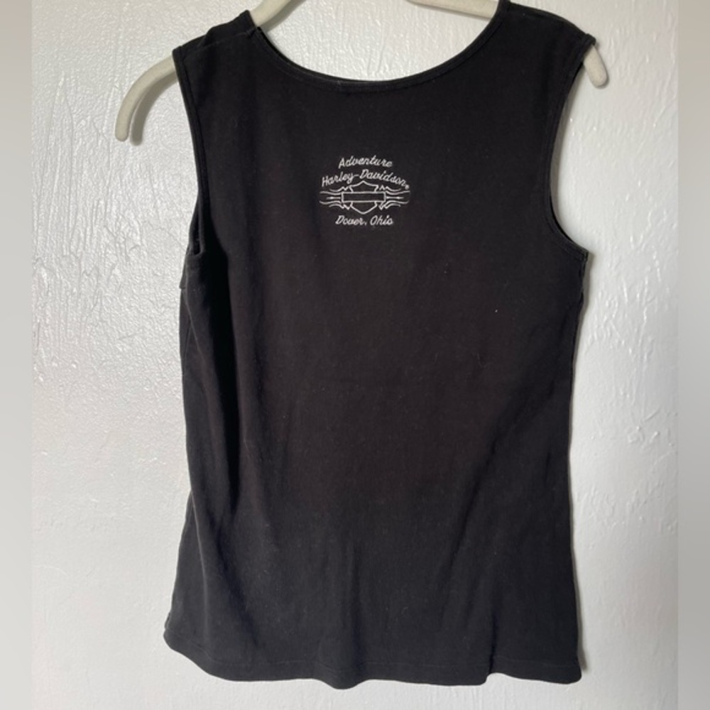 Vintage Harley-Davidson Women's Black Tank Top - Picture 3 of 5